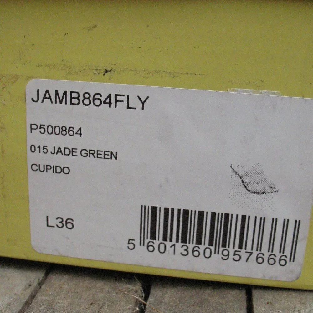NWT Fly London Jade Green Wedge Slides